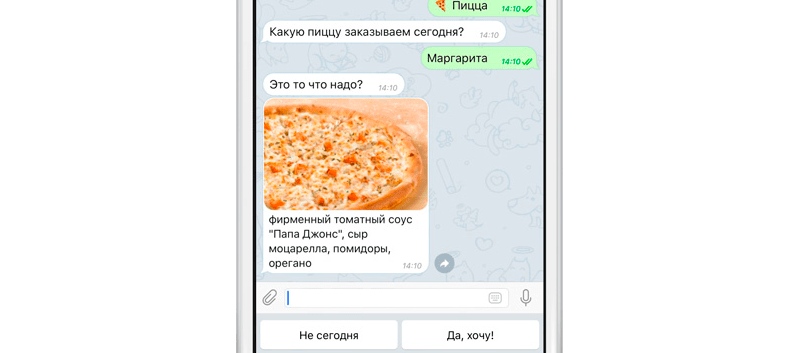 Телеграм бот для ресторана